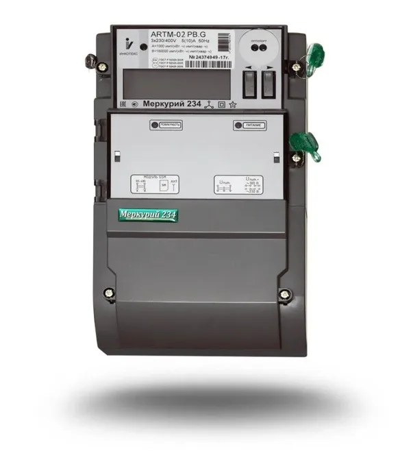 Трёхфазный счётчик электроэнергии Меркурий 234 ARTM-02 PB.G, 100 А