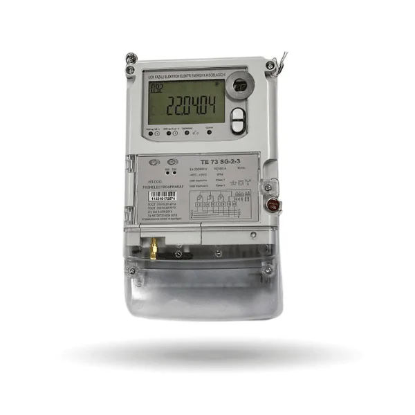 TE73 SG-2-3 uch fazali elektr hisoblagich, 380 V, 100 A, GSM/GPRS-modem